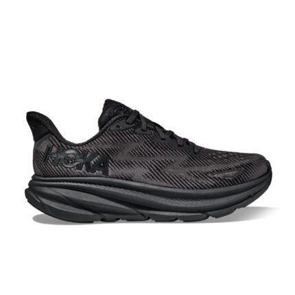 Hoka M Clifton 9 Trainers - Black / Black - Mens Performance Running